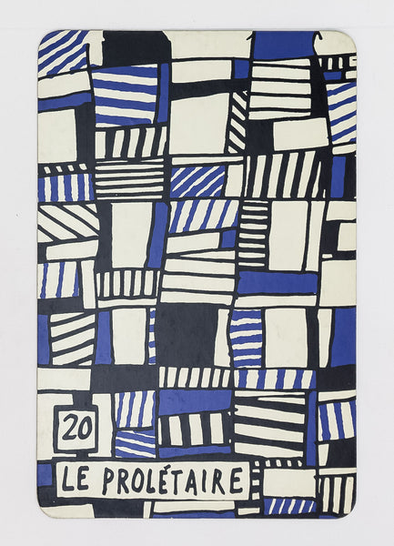 Banque De L'Hourloupe - Card 20 Le Proletaire (The Proletarian)