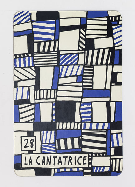 Banque De L'Hourloupe - Card 28 La Cantatrice (The Singer)