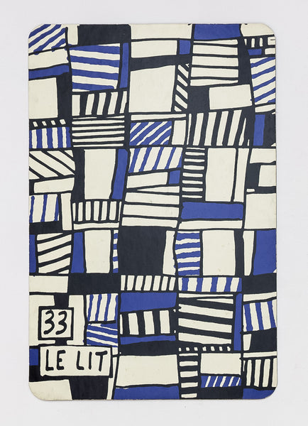 Banque De L'Hourloupe - Card 33 Le Lit (The Bed)