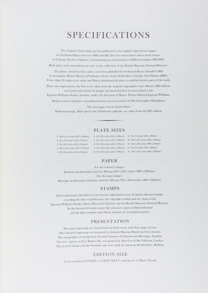 The complete edition of Bauer's Illustrationes Florae Novae Hollandiae